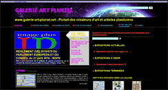 Desktop Screenshot of galerie-art-pluriel.net